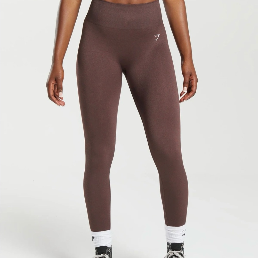 GYMSHARK SZ M BROWN LEGGINGS